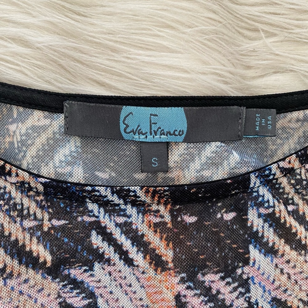 Eva Franco Anthropologie Black Pink Plaid Mesh Cut Out Sleeve Belinda Top Shirt - Picture 12 of 12